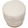 Mauro Ferretti pouf Damasco Ø 40x40 cm naturale