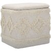 Mauro Ferretti pouf Damasco quadrato 40x40x40 cm naturale