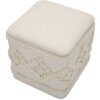 Mauro Ferretti pouf Damasco quadrato 40x40x40 cm naturale