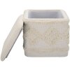 Mauro Ferretti pouf Damasco quadrato 40x40x40 cm naturale