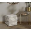Mauro Ferretti pouf Damasco quadrato 40x40x40 cm naturale