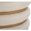 Mauro Ferretti pouf Damasco Line rotondo Ø 40x42 cm naturale
