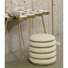 Mauro Ferretti pouf Damasco Line rotondo Ø 40x42 cm naturale