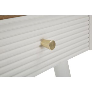 Mauro Ferretti Matera comodino 45x32x62 cm bianco marrone