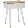 Mauro Ferretti Matera comodino 45x32x62 cm bianco marrone