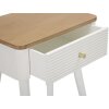 Mauro Ferretti Matera comodino 45x32x62 cm bianco marrone