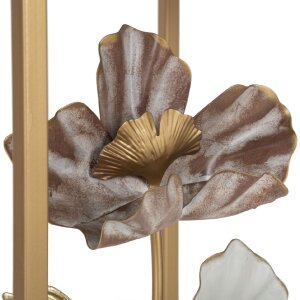 Mauro Ferretti tavolino set fiori 2 pezzi 36x36x70-30x30x60 cm multicolore