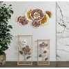 Mauro Ferretti tavolino set fiori 2 pezzi 36x36x70-30x30x60 cm multicolore