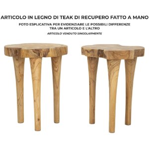 Mauro Ferretti Sgabello Kursi Ø 35x45 cm marrone