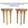 Mauro Ferretti Sgabello Kursi Ø 35x45 cm marrone