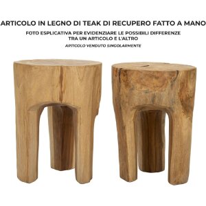 Mauro Ferretti Sgabello Stold Ø 30x40 cm marrone