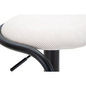 Mauro Ferretti sgabello da bar Destiny Ø 41x61-83 cm nero bianco