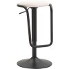 Mauro Ferretti sgabello da bar Destiny Ø 41x61-83 cm nero bianco