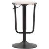 Mauro Ferretti sgabello da bar Destiny Ø 41x61-83 cm nero bianco