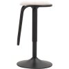 Mauro Ferretti sgabello da bar Destiny Ø 41x61-83 cm nero bianco