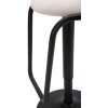 Mauro Ferretti sgabello da bar Destiny Ø 41x61-83 cm nero bianco