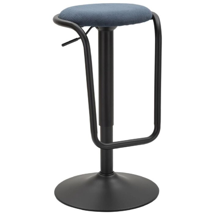 Mauro Ferretti sgabello da bar Destiny Ø 41x61-83 cm nero navy