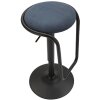 Mauro Ferretti sgabello da bar Destiny Ø 41x61-83 cm nero navy