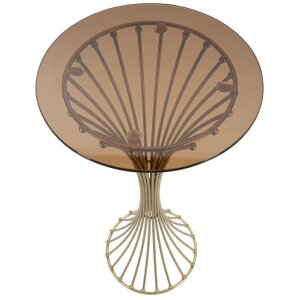 Mauro Ferretti Tavolo Centur Ø 40x82 cm oro