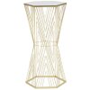 Tavolo telefonico Mauro Ferretti linee 40x35x80 cm oro