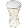 Tavolo telefonico Mauro Ferretti linee 40x35x80 cm oro