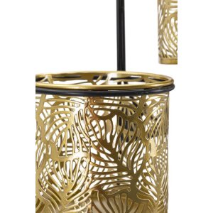 Mauro Ferretti vaso da parete Hong double 27x14x48 cm nero oro