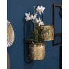 Mauro Ferretti vaso da parete Hong double 27x14x48 cm nero oro