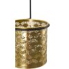 Mauro Ferretti vaso da parete Hong 14x14x37 cm nero oro