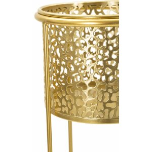 Mauro Ferretti portafiori Nat set di 2 Ø 17x46 e Ø 14x34 cm oro