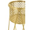 Mauro Ferretti portafiori Nat set di 2 21x20x46 e 18x18x32 cm oro