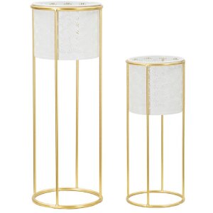 Mauro Ferretti portafiori Whity set di 2 Ø 17x46 e...