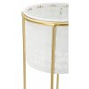 Mauro Ferretti portafiori Whity set di 2 Ø 17x46 e 14x34 cm oro bianco