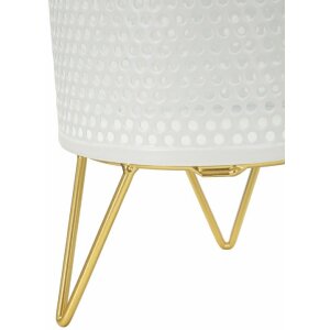 Mauro Ferretti Gaspy set di 2 portafiori Ø 16x20 e 13x20 cm oro bianco