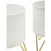 Mauro Ferretti Gaspy set di 2 portafiori Ø 16x20 e 13x20 cm oro bianco