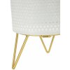 Mauro Ferretti Gaspy set di 2 portafiori Ø 16x20 e 13x20 cm oro bianco