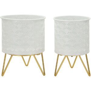Mauro Ferretti Carly portafiori set di 2 Ø 16x20 e...