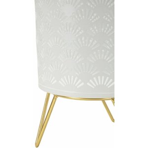 Mauro Ferretti Carly portafiori set di 2 Ø 16x20 e 13x20 cm oro bianco