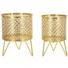Mauro Ferretti Ceci set di 2 portafiori Ø 16x20 e 13x20 cm oro