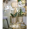 Mauro Ferretti Piny set di 2 portafiori Ø 16x20 e 13x20 cm oro