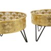 Mauro Ferretti Zanny set di 2 portafiori Ø 20,5x13 e 18x13 cm oro nero