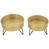 Mauro Ferretti Bossy set di 2 portafiori Ø 20,5x13 e 18x13 cm nero oro