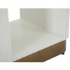 Mauro Ferretti comodino Tolosa 48x40x62 cm bianco marrone