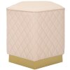 Mauro Ferretti Sgabello Sharon 35x35x38 cm oro rosa