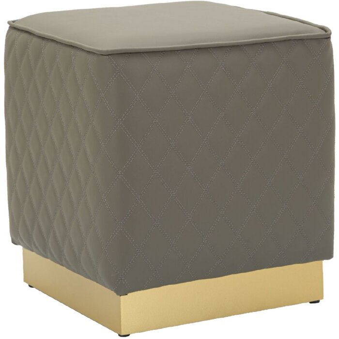 Mauro Ferretti Sgabello Sharon 35x35x38 cm grigio oro