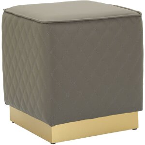 Mauro Ferretti Sgabello Sharon 35x35x38 cm grigio oro