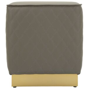 Mauro Ferretti Sgabello Sharon 35x35x38 cm grigio oro