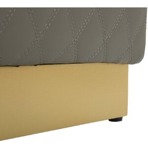 Mauro Ferretti Sgabello Sharon 35x35x38 cm grigio oro