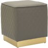 Mauro Ferretti Sgabello Sharon 35x35x38 cm grigio oro