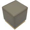 Mauro Ferretti Sgabello Sharon 35x35x38 cm grigio oro