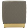 Mauro Ferretti Sgabello Sharon 35x35x38 cm grigio oro